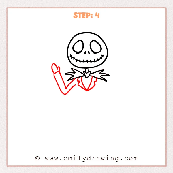 how to draw a nightmare before christmas - Step 4
